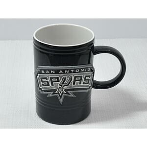 Great American‎ Pewter Coffee Mug San Antonio Spurs Basketball 3D Emblem Black